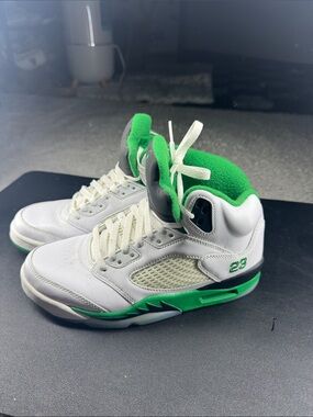Jordan 5s White and Green